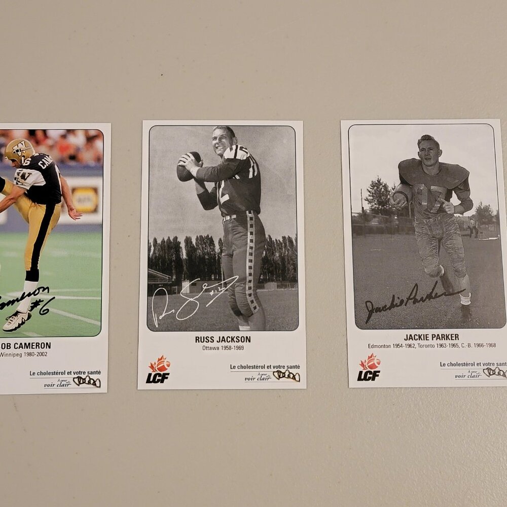 Three 2003 Cholesterol & Your Heart Cards CFL French